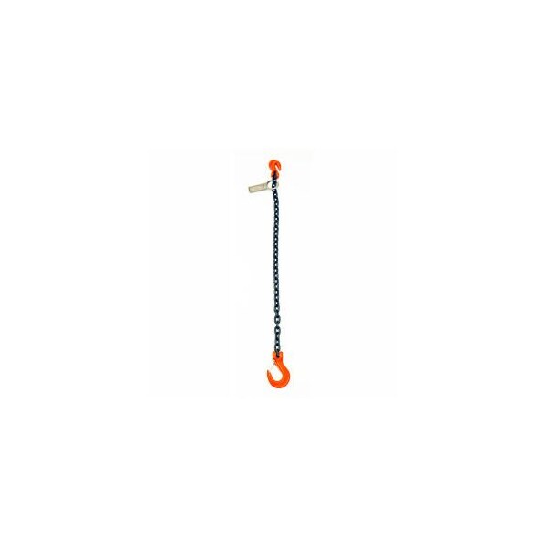 Mazzella Lifting B151011 6' Single Leg Chain Sling W/ Sling/Grab Hook